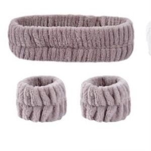 Spa Headband & Wristbands 3 Pc set - Tan NWT